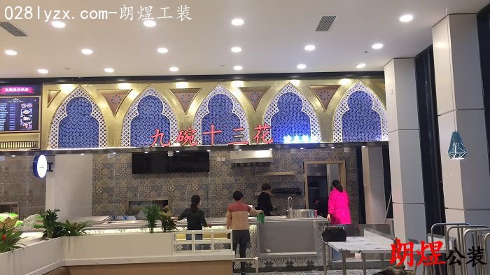 成都華為員工食堂裝修設(shè)計案例